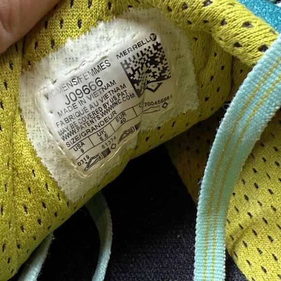 Merrell Glove 4 Women's 9 Green Trail Running Sneakers Lace-Up Low Top Round Toe - Picture 6 of 10